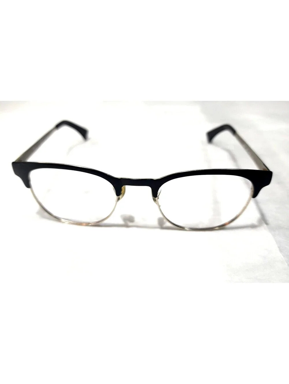 Ray Ban RB6317 2832 Black Silver Metal Round Eyeglasses 49-20 140
